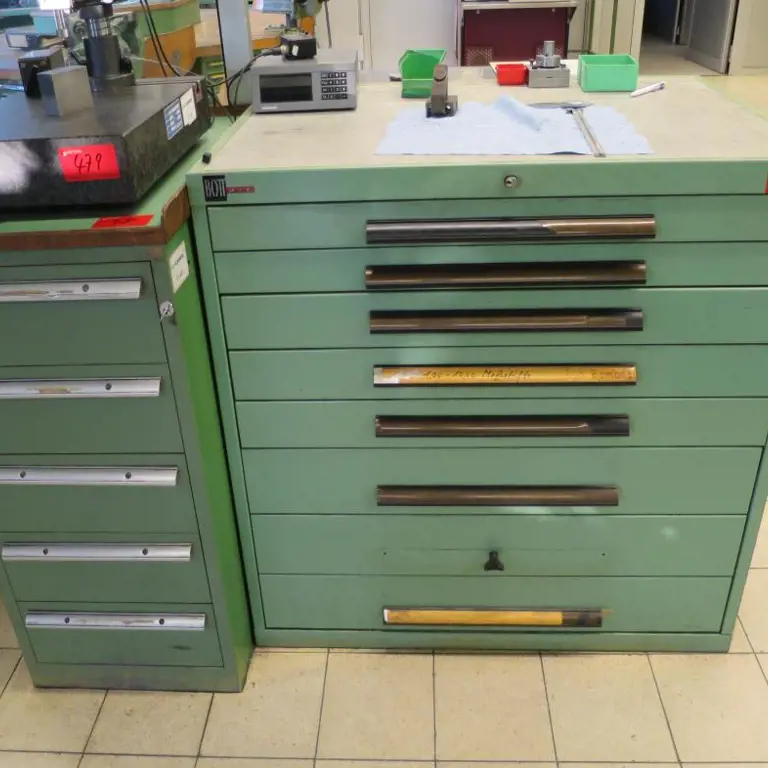 2 telescopic drawer cabinets