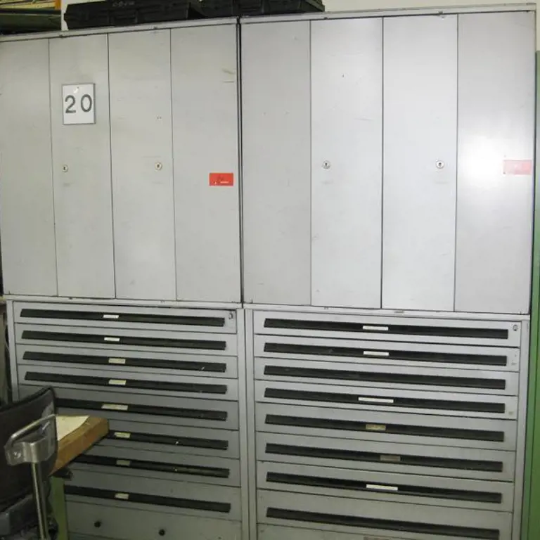 2 steel cabinets