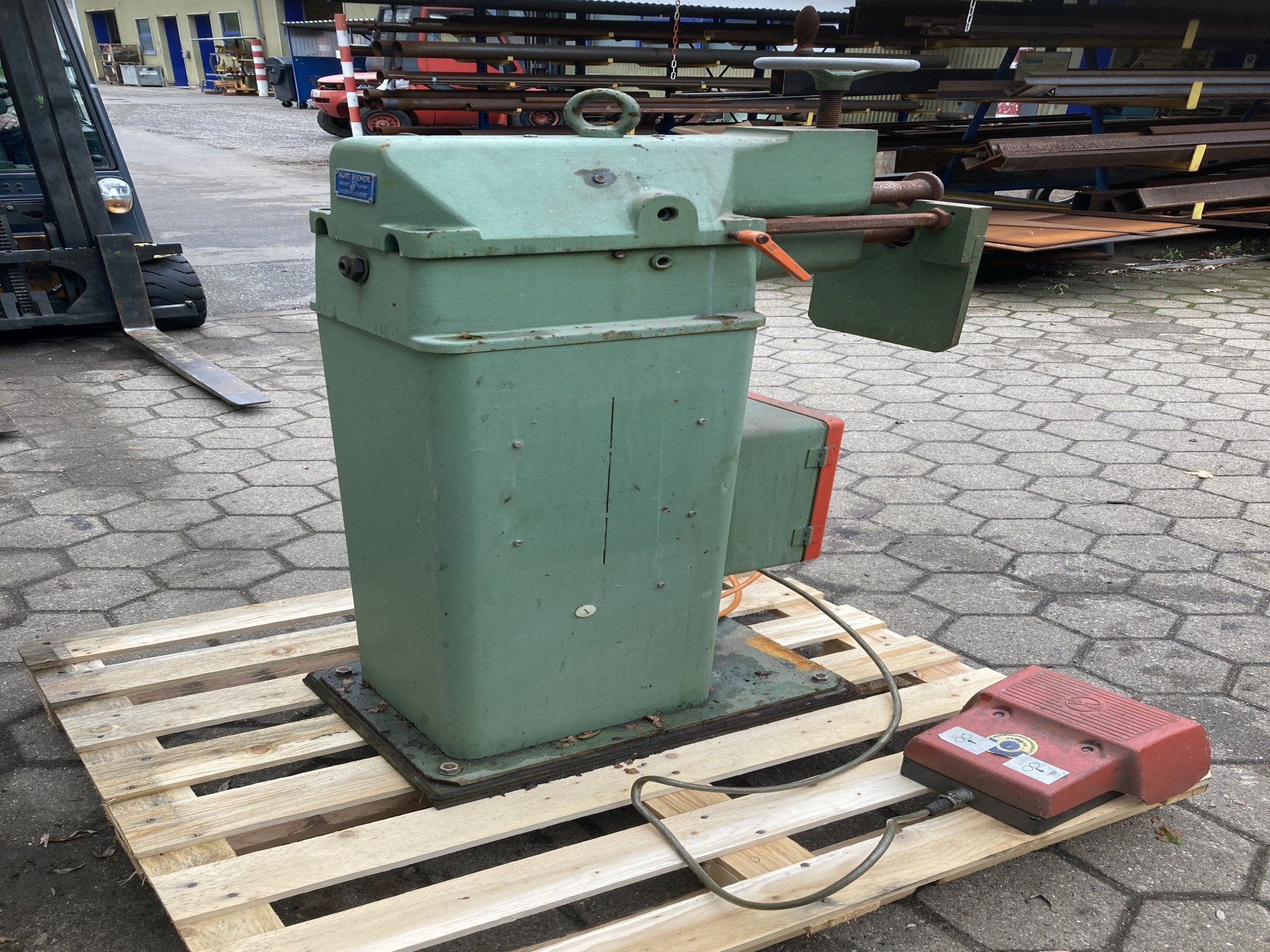 Various workshop equipment and vehicles from the port area-6