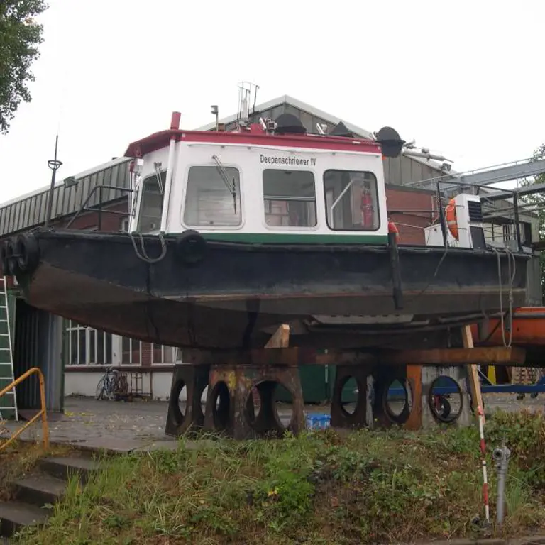 Arbeitsboot (Peilboot) "Deepenschriewer IV" Schiffswerft Heinrich Grube L/B/T 7,0 x 3,0 x 0,7 m