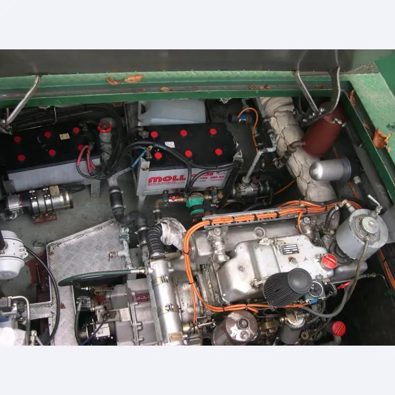 Working ship (direction finding boat) "Deepenschriewer IV" <br>and living barge "WS 3"-2