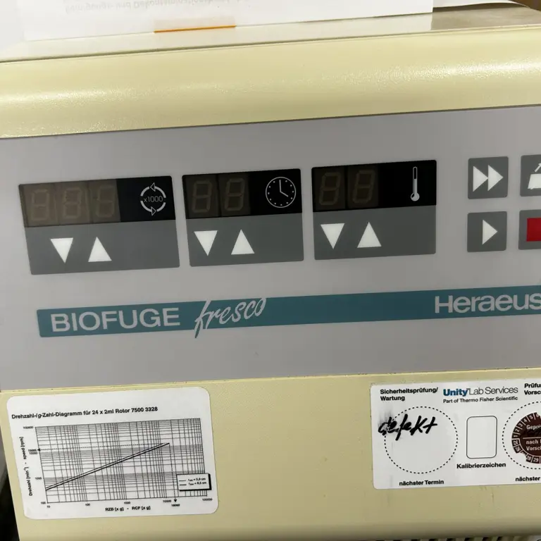 centrifugeuse à microlitres Heraeus Biofuge Fresco