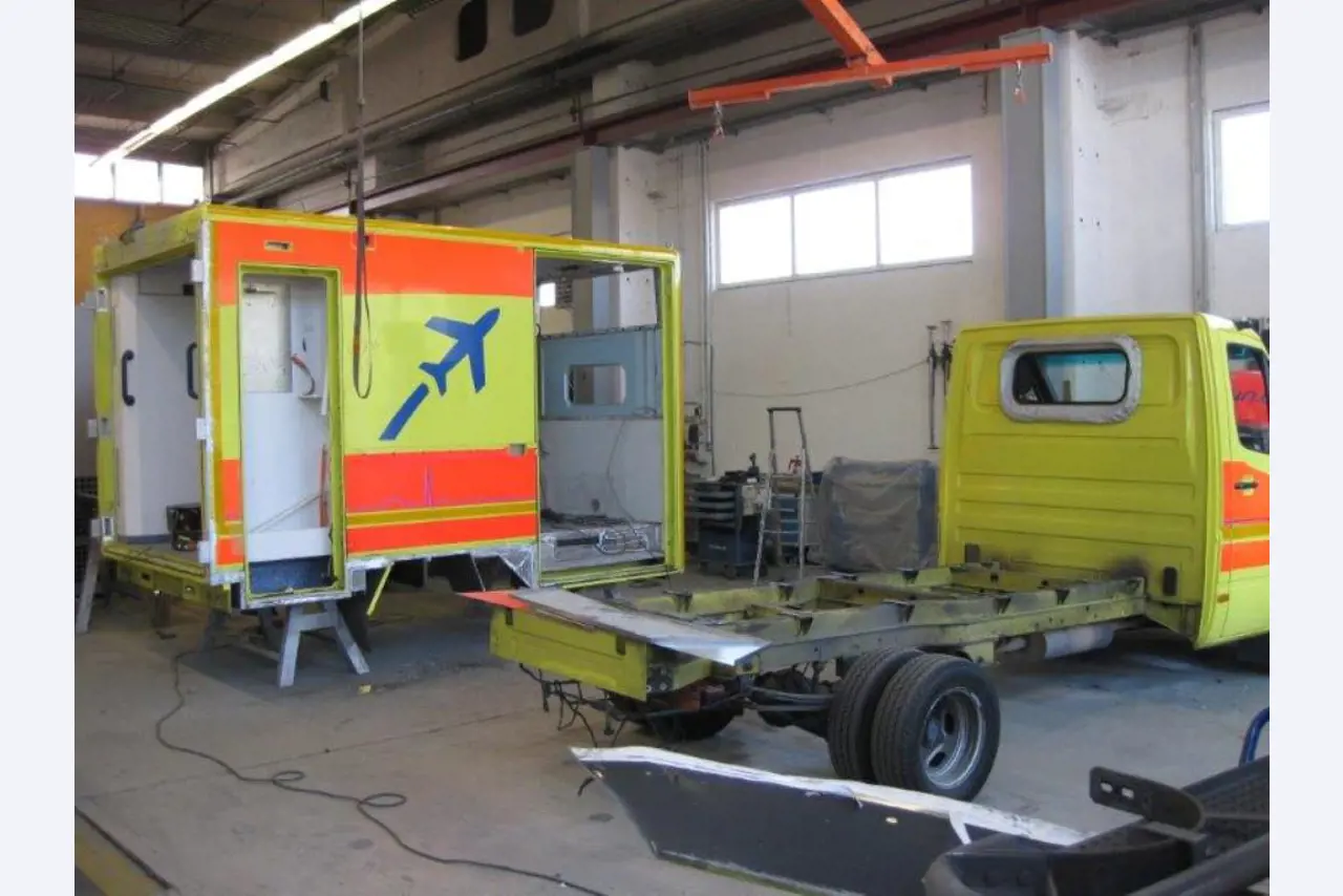 two well maintained ground handling de-icers-1