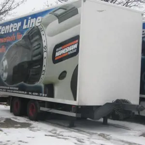 Tandem-Doppelstock-LKW-Anhänger Wecon AZ 18 L