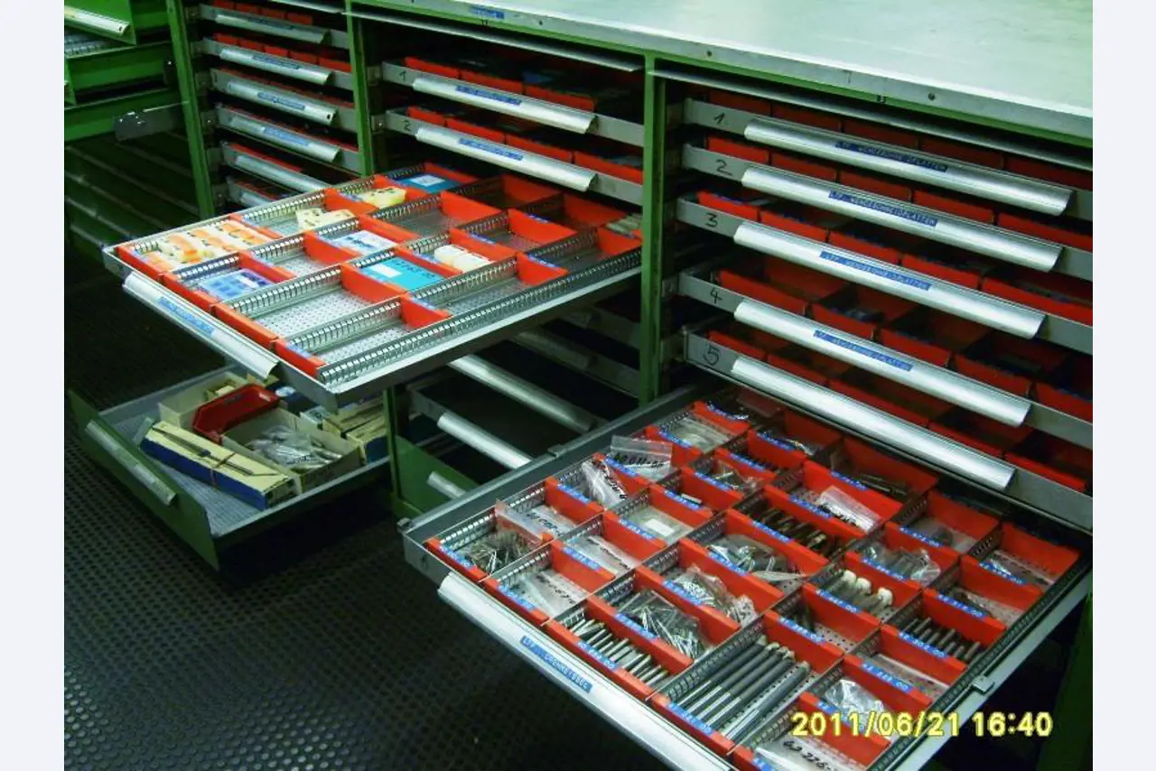 gepflegte Werkzeuge / <br>Zubehör sowie sonstige Betriebsmittel
-13