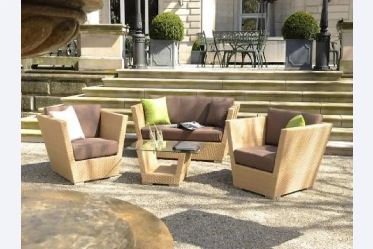 Garden furniture sets made of meshwork-1