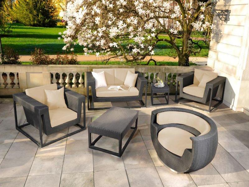 Garden furniture sets made of meshwork-3