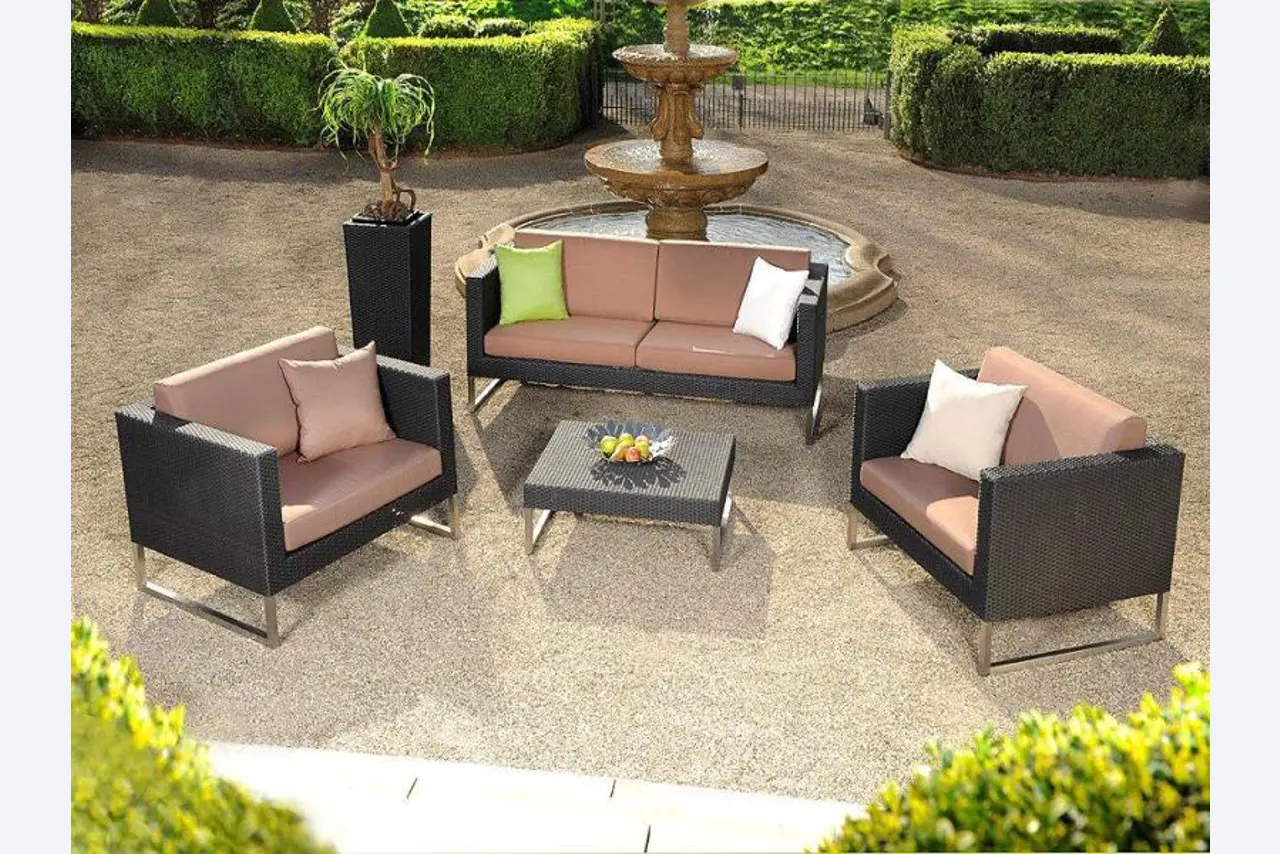 Garden furniture sets made of meshwork-4
