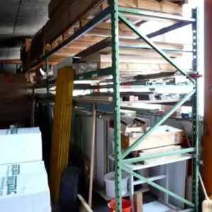 ca. 45 lfm. heavy duty shelving