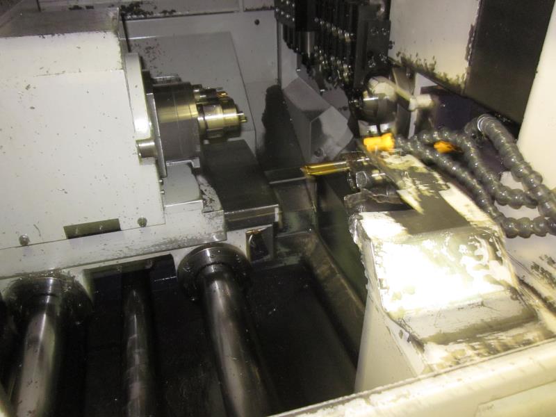 two well-maintained CNC lathes with bar feeders-8