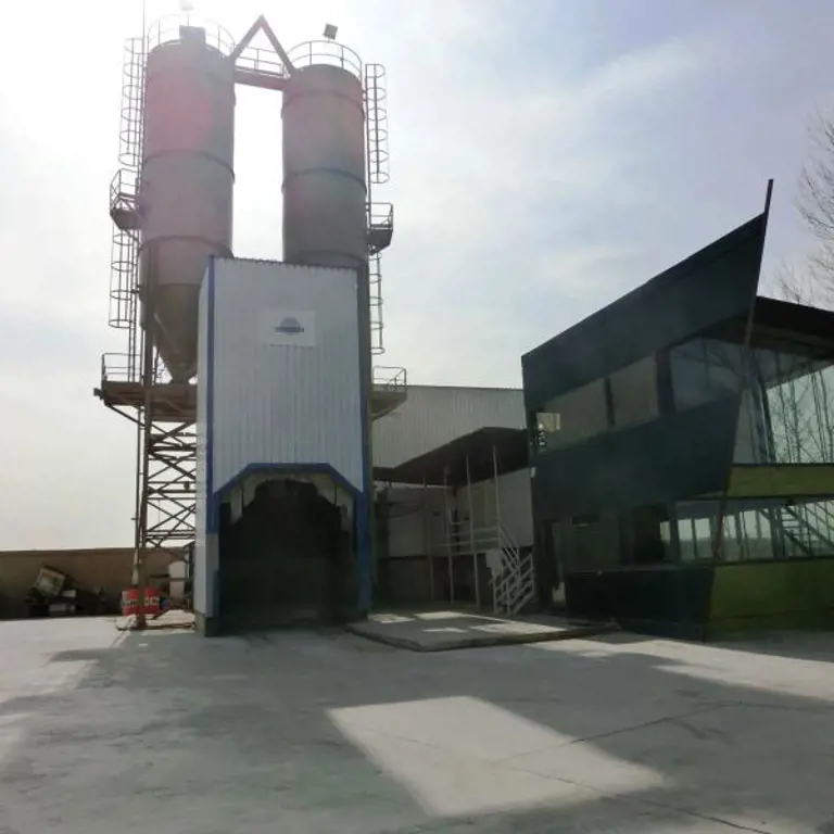 stationary concrete mixing plant industrias leblan