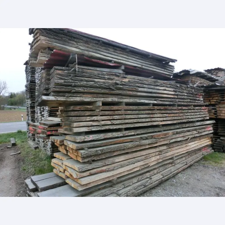 stock of high-quality deciduous sawn timber of a sawmill-2