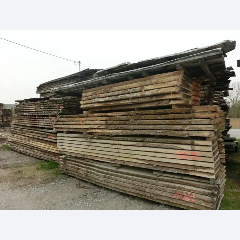 stock of high-quality deciduous sawn timber of a sawmill-1
