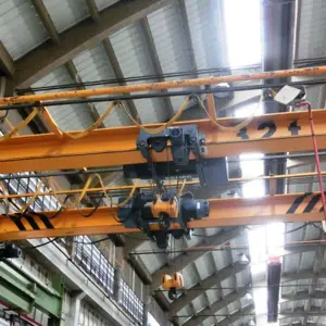 2 single-girder overhead travelling cranes Demag