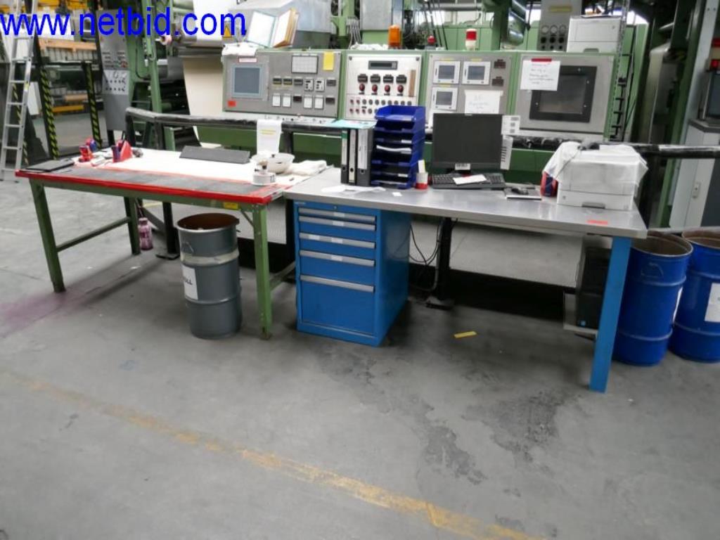 Vytlačovací technika, skladovací technika, strojírenství, vybavení dílen, soustruhy a frézky-12