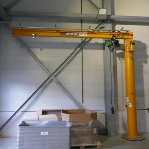 Column-mounted slewing crane Vetter