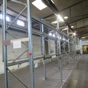 60 lfm. Heavy-duty pallet racking, without contents; ATTENTION: later release by arrangement Dexion