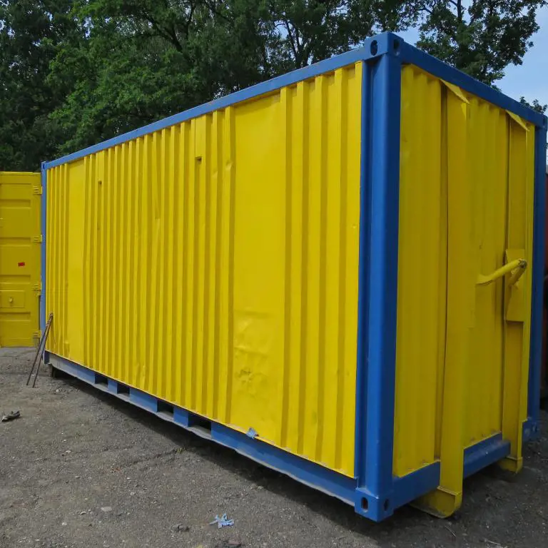 20´ hook roll-off sea container