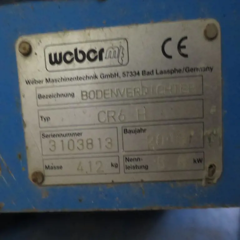 Vibracijska plošča Weber CR6 H