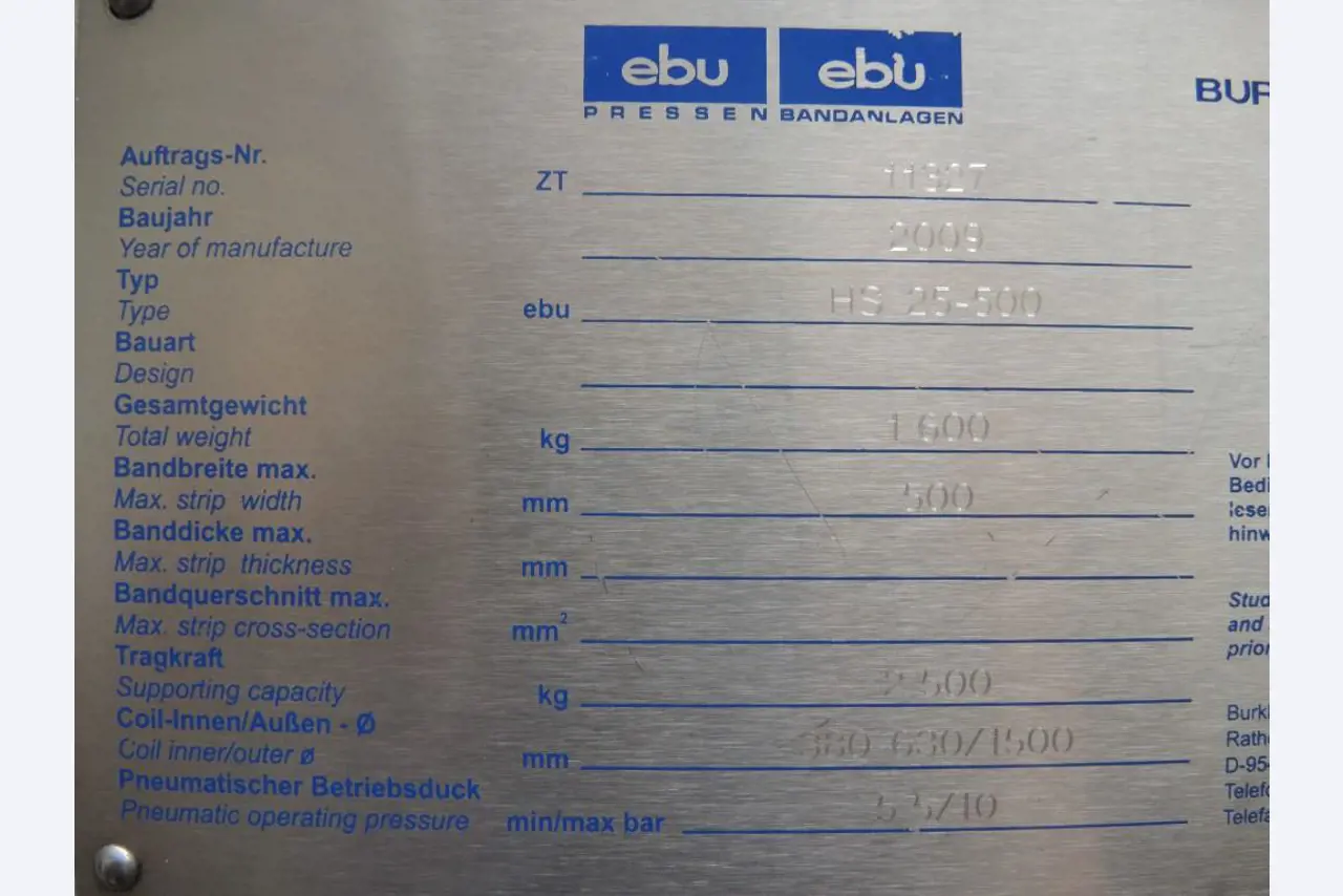 Chapas metálicas e máquinas para trabalhar metais<br><font size="2">Colaboração com Hilco Industrial Acquisitions bv</font><br><img src="/images/hil.png"><br>-15