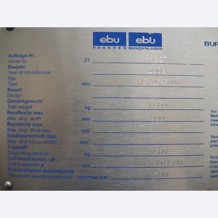 Chapas metálicas e máquinas para trabalhar metais<br><font size="2">Colaboração com Hilco Industrial Acquisitions bv</font><br><img src="/images/hil.png"><br>-15