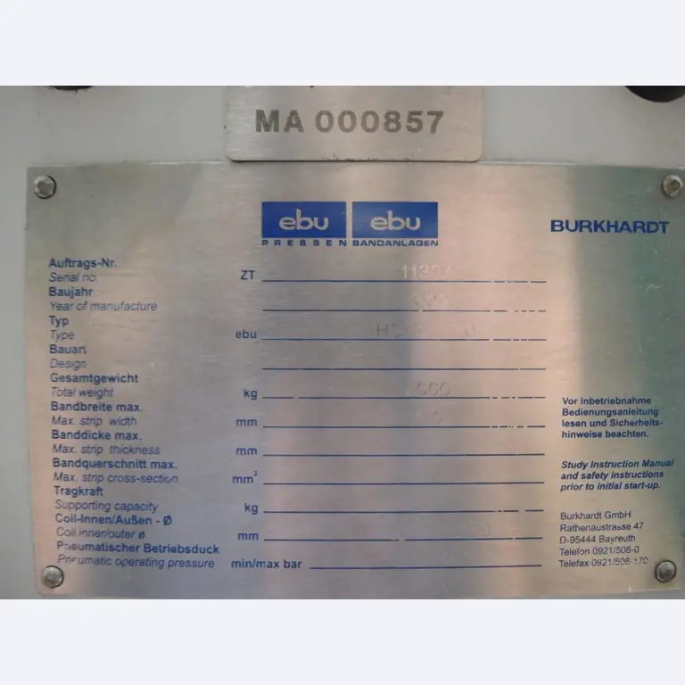 Chapas metálicas e máquinas para trabalhar metais<br><font size="2">Colaboração com Hilco Industrial Acquisitions bv</font><br><img src="/images/hil.png"><br>-7