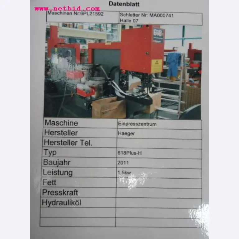 Chapas metálicas e máquinas para trabalhar metais<br><font size="2">Em colaboração com a Hilco Industrial Acquisitions bv</font>-3