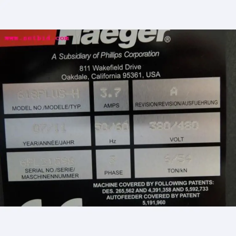 Chapas metálicas e máquinas para trabalhar metais<br><font size="2">Em colaboração com a Hilco Industrial Acquisitions bv</font>-5