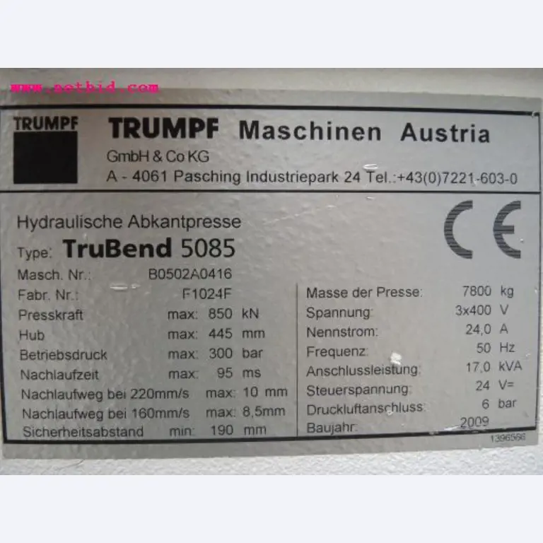 Chapas metálicas e máquinas para trabalhar metais<br><font size="2">Em colaboração com a Hilco Industrial Acquisitions bv</font>-7