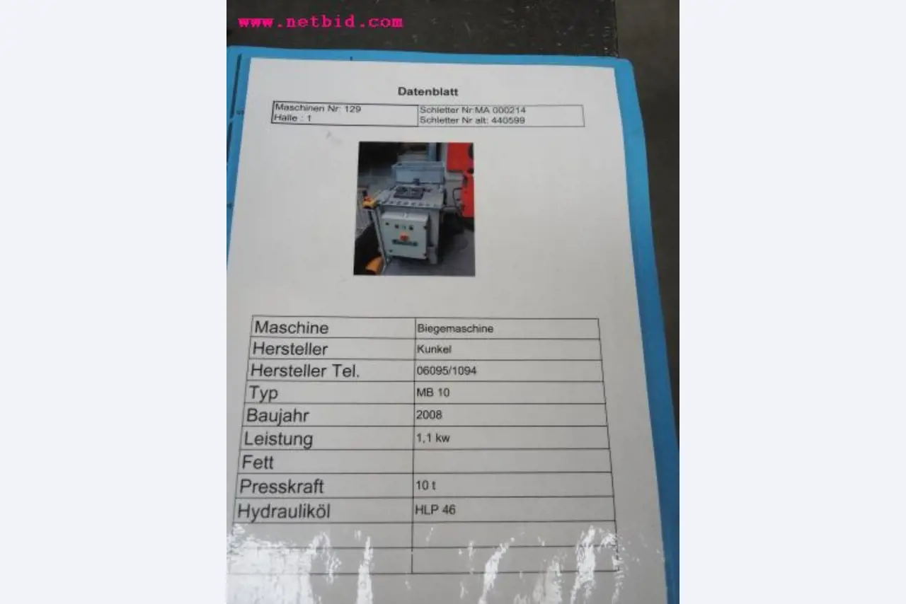 Chapas metálicas e máquinas para trabalhar metais<br><font size="2">Em colaboração com a Hilco Industrial Acquisitions bv</font>-7
