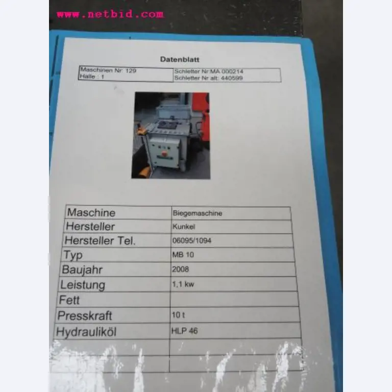 Chapas metálicas e máquinas para trabalhar metais<br><font size="2">Em colaboração com a Hilco Industrial Acquisitions bv</font>-7