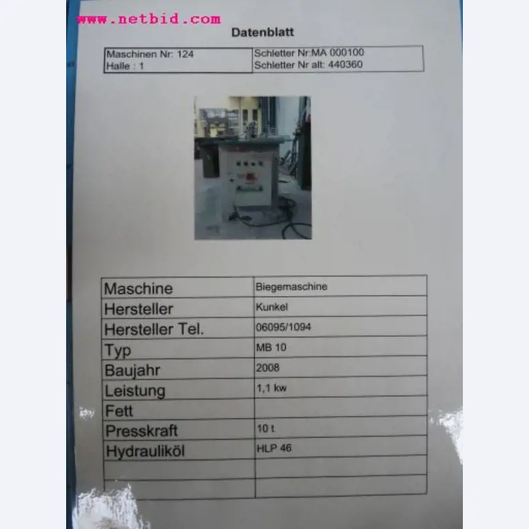 Chapas metálicas e máquinas para trabalhar metais<br><font size="2">Em colaboração com a Hilco Industrial Acquisitions bv</font>-6