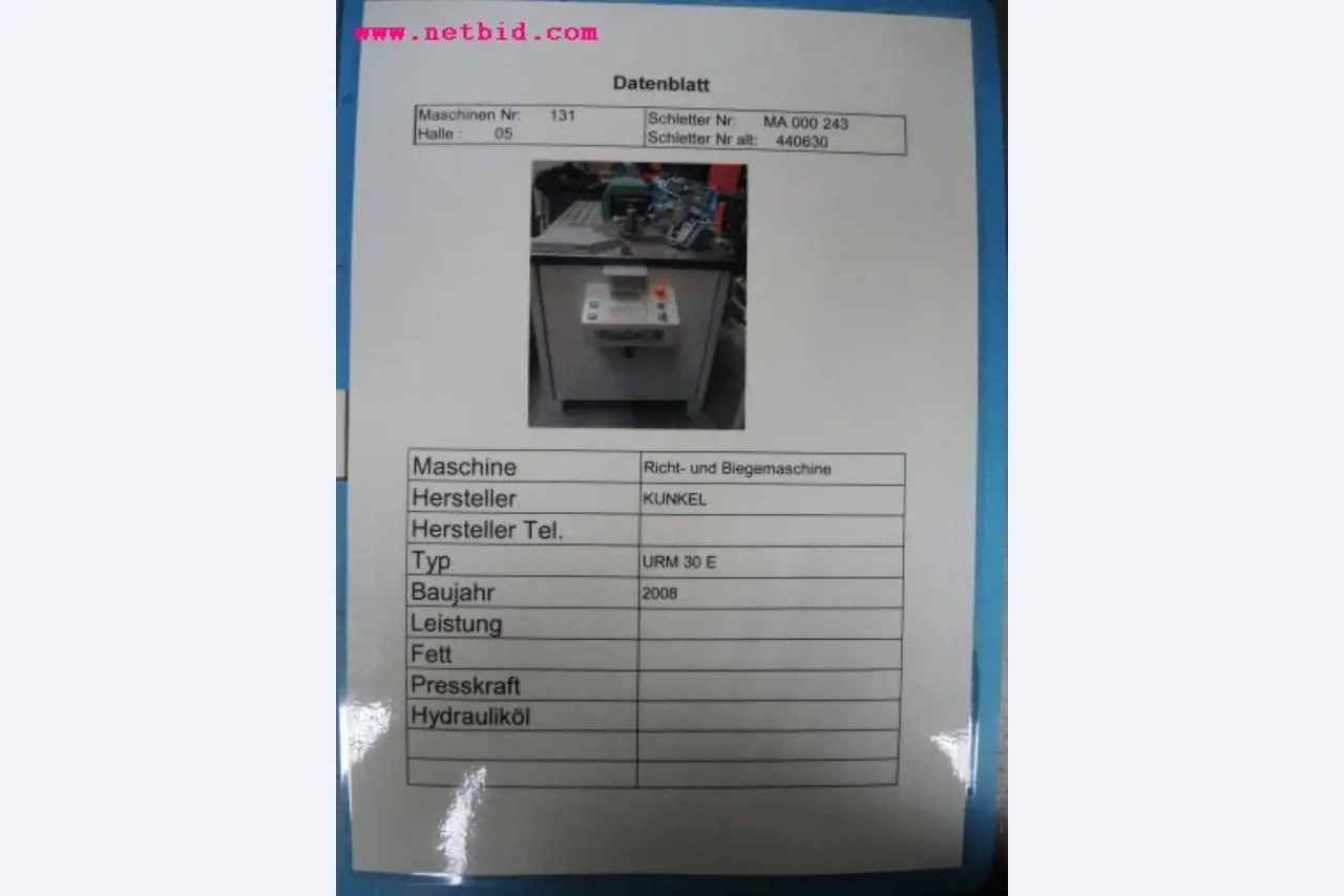 Chapas metálicas e máquinas para trabalhar metais<br><font size="2">Em colaboração com a Hilco Industrial Acquisitions bv</font>-6