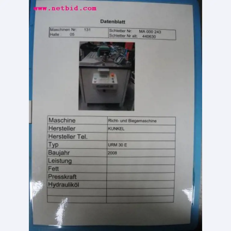 Chapas metálicas e máquinas para trabalhar metais<br><font size="2">Em colaboração com a Hilco Industrial Acquisitions bv</font>-6