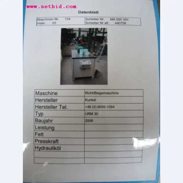 Chapas metálicas e máquinas para trabalhar metais<br><font size="2">Em colaboração com a Hilco Industrial Acquisitions bv</font>-6