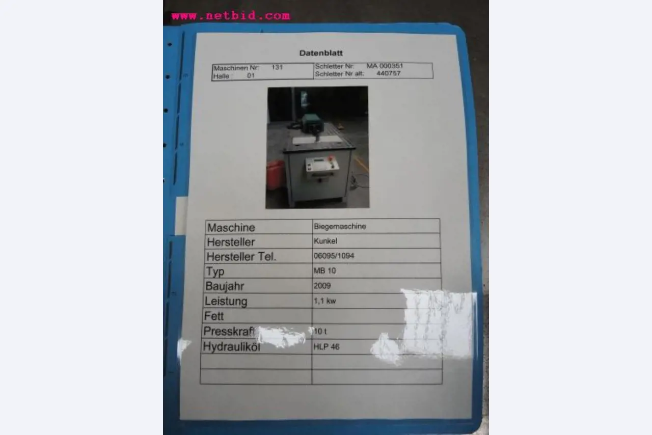 Chapas metálicas e máquinas para trabalhar metais<br><font size="2">Em colaboração com a Hilco Industrial Acquisitions bv</font>-7