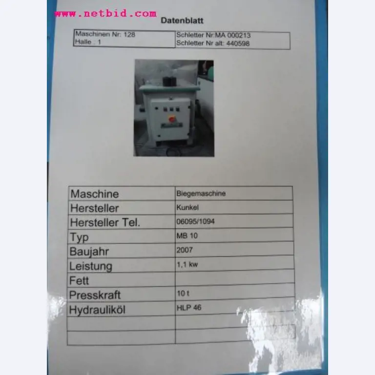Chapas metálicas e máquinas para trabalhar metais<br><font size="2">Em colaboração com a Hilco Industrial Acquisitions bv</font>-7