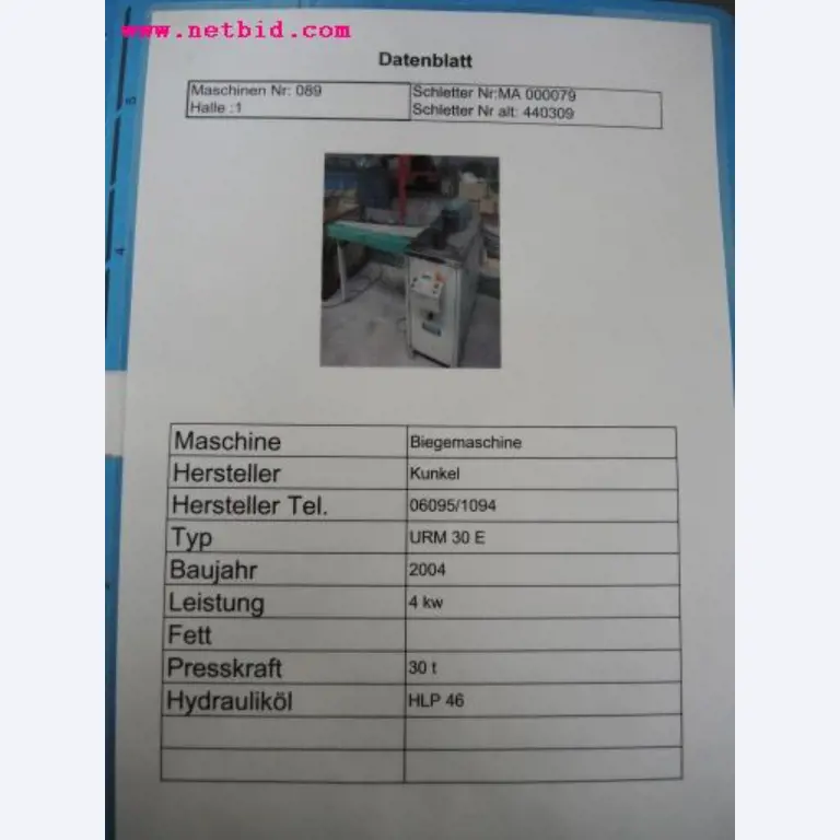 Chapas metálicas e máquinas para trabalhar metais<br><font size="2">Em colaboração com a Hilco Industrial Acquisitions bv</font>-8
