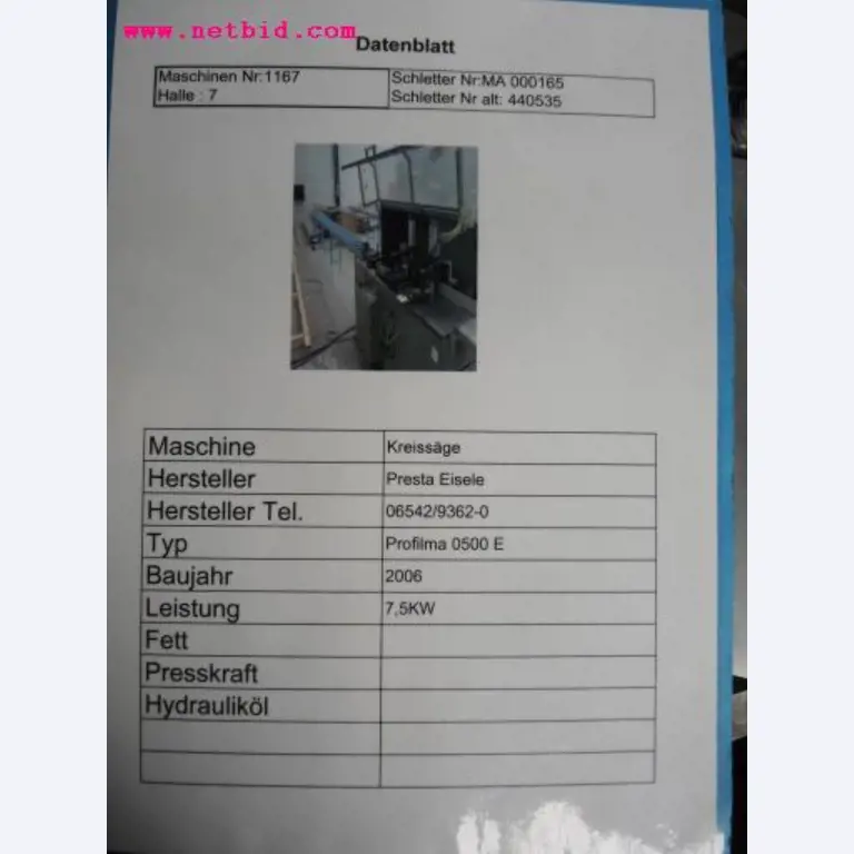 Chapas metálicas e máquinas para trabalhar metais<br><font size="2">Em colaboração com a Hilco Industrial Acquisitions bv</font>-2