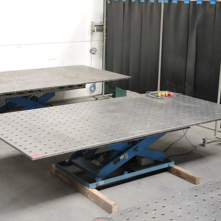 welding table with hole grid pattern, #76