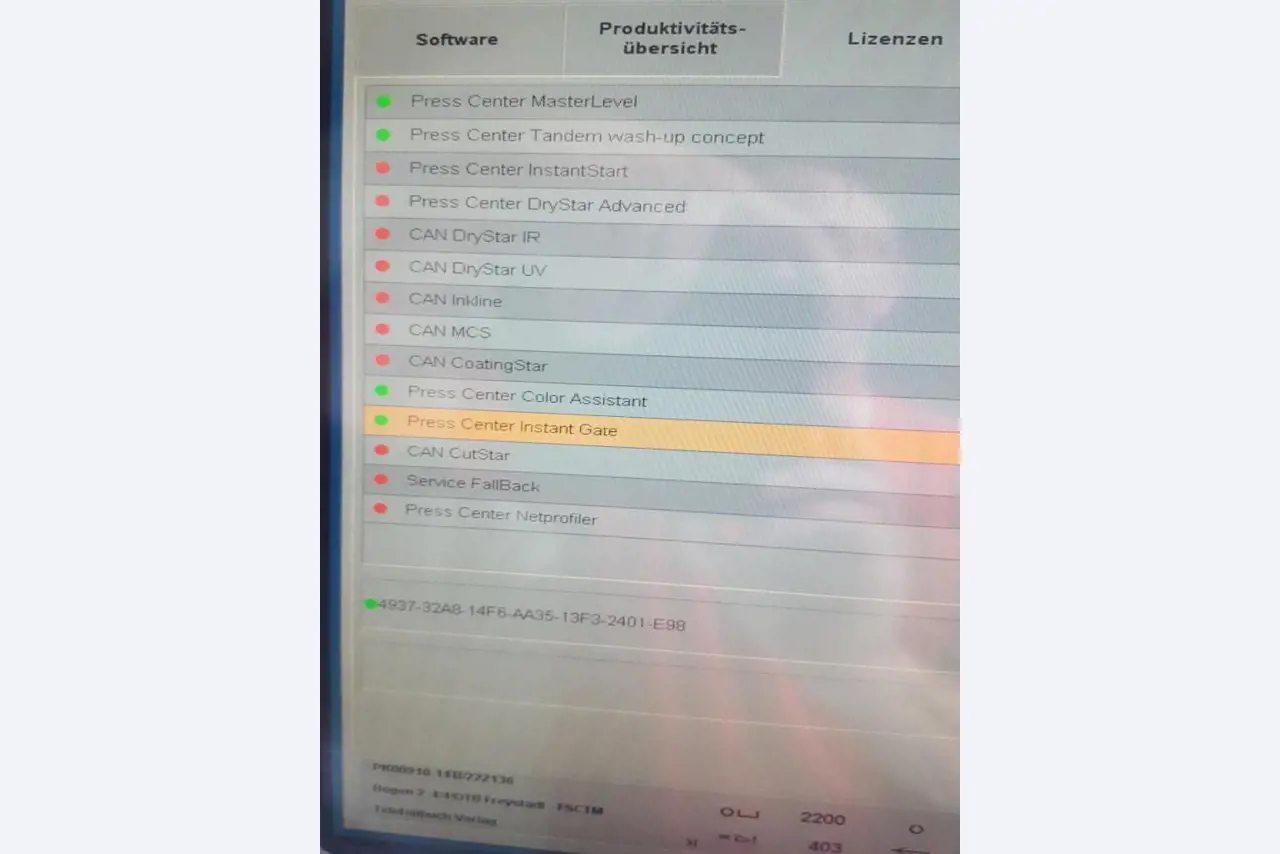 Máquinas de impressão digital, de pré-impressão e de pós-impressão<br>, bem como equipamento de escritório e comercial-24
