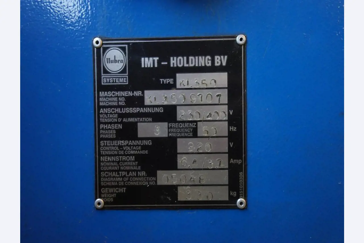Machines for sheet metal working, business and office equipment as well as vehicle fleet-4