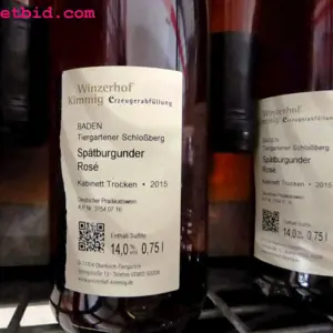 80 Flaschen Rosé wine