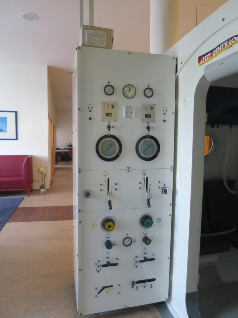 
technical installations as well as operating and business equipment in the field of diving and overpressure medicine<br>-16