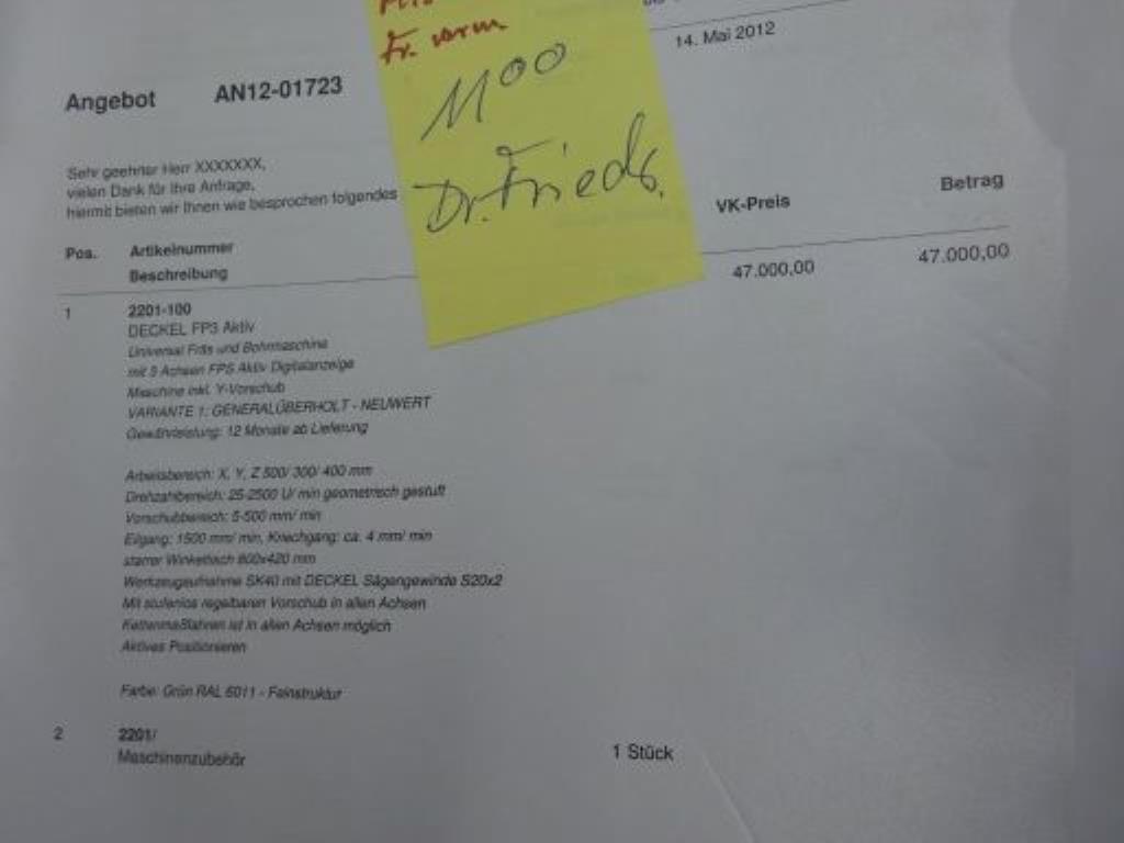 Metallbearbeitungsmaschinen und<br>Werkstattausstattung -4