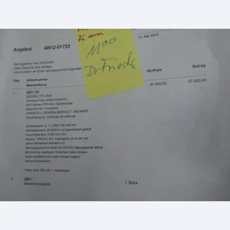 Metallbearbeitungsmaschinen und<br>Werkstattausstattung -4