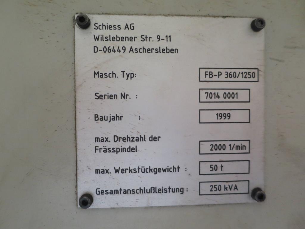 2 CNC-Horizontal boring and milling machines, SCHIESS/KURAKI-14