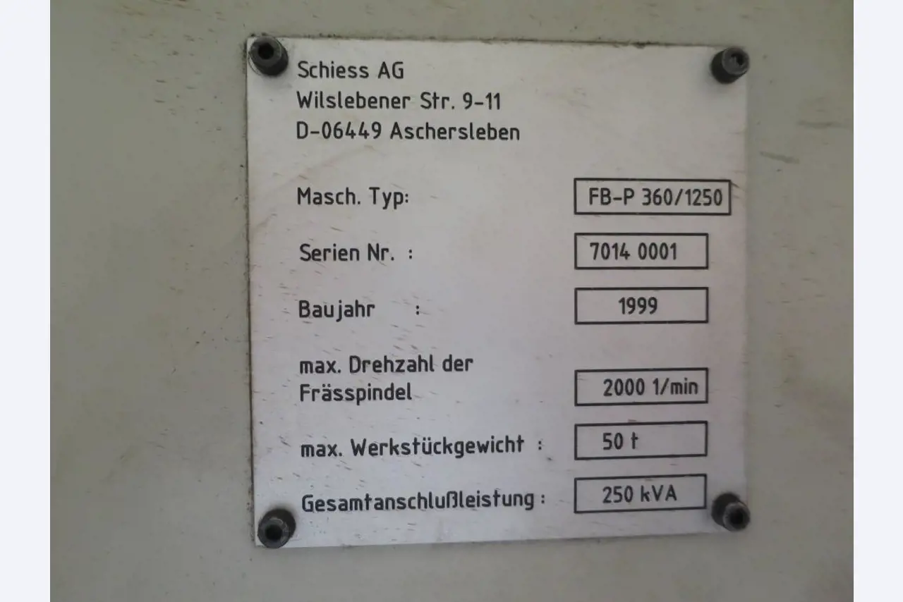 2 CNC-Horizontal boring and milling machines, SCHIESS/KURAKI-14
