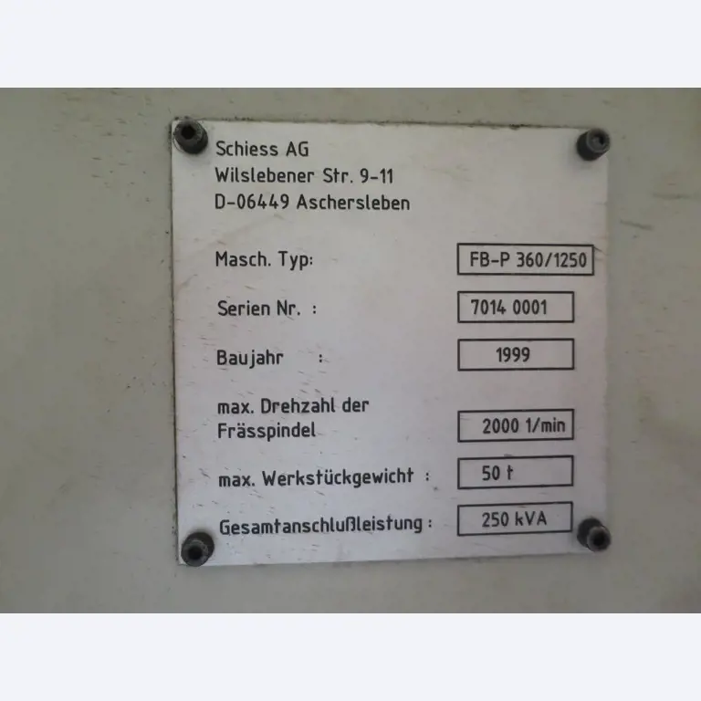 2 CNC-Horizontal boring and milling machines, SCHIESS/KURAKI-14