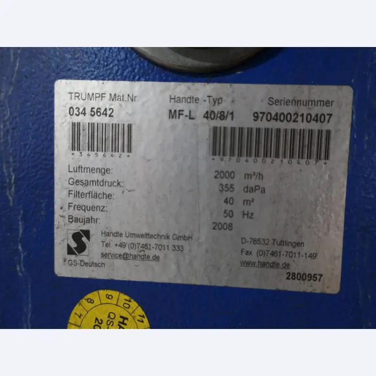 Máquinas para o processamento de chapas metálicas de espessura fina/média<br>(corte, perfuração, prensagem, dobragem)<br><font size="2">Em colaboração com a Hilco Industrial Acquisitions bv</font>-8